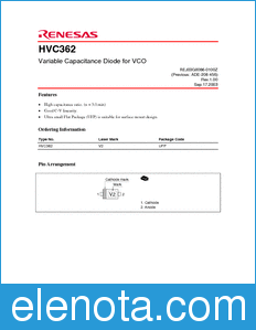 Renesas HVC362 datasheet