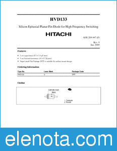 Hitachi HVD133 datasheet