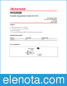 Renesas HVU350B datasheet