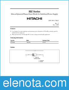 Hitachi HZ12B2 datasheet
