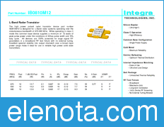 INTEGRA TECHNOLOGIES IB0810M12