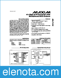 Maxim ICL7135 datasheet