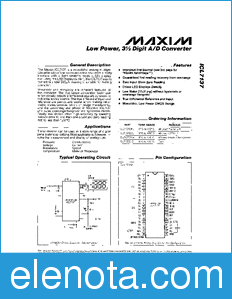 Maxim ICL7137 datasheet