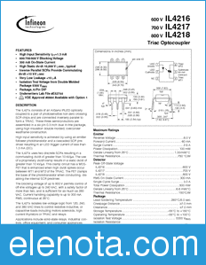 Infineon IL4218 datasheet