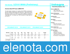 INTEGRA TECHNOLOGIES ILD1011M400