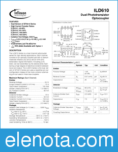 Infineon ILD610-4 datasheet