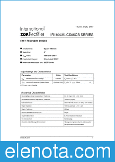 International Rectifier IR180LM..CS05CB datasheet