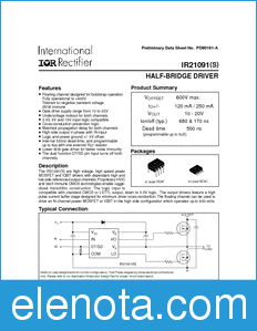 International Rectifier IR21091(S) datasheet