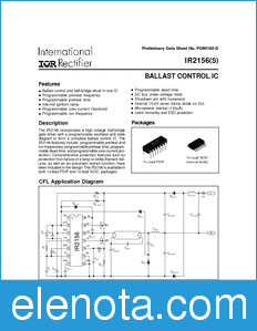 International Rectifier IR2156(S) datasheet