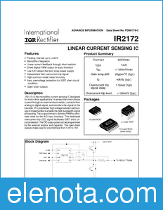 International Rectifier IR2172 datasheet