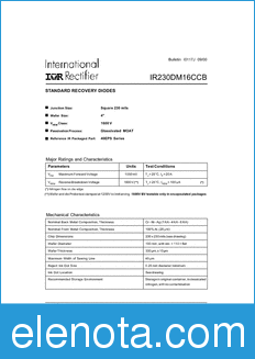 International Rectifier IR230DM16CCB datasheet