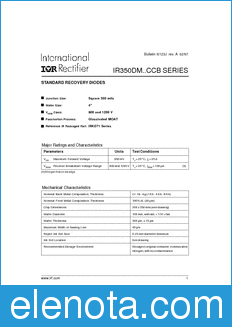 International Rectifier IR350DM..CCB datasheet