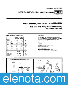 International Rectifier IRD3899 datasheet