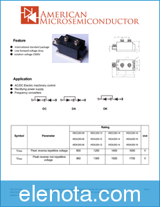 American Microsemiconductor IRDK250 datasheet