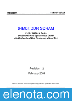 Samsung K4D623237 datasheet