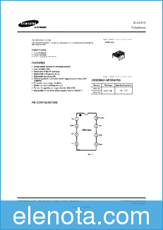 Samsung Semiconductor KA2411 datasheet