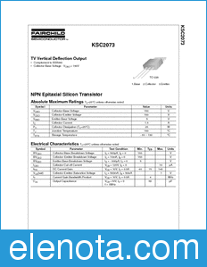 Fairchild KSC2073 datasheet