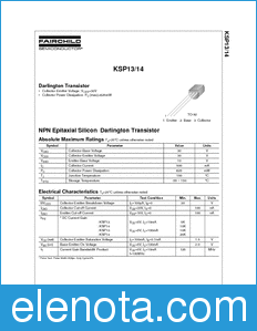 Fairchild KSP13 datasheet