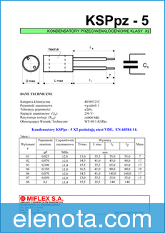 MIFLEX KSPpz-5 datasheet
