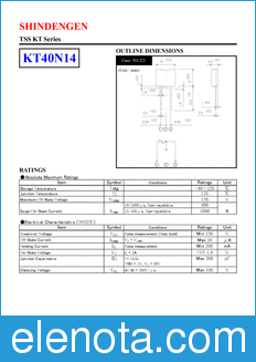 Shindengen KT40N14 datasheet