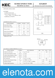 KEC KTA2012V datasheet