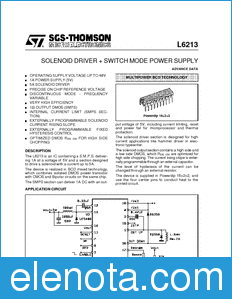 STMicroelectronics L6213 datasheet