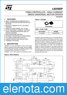 STMicroelectronics L6258EP datasheet