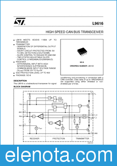 STMicroelectronics L9616 datasheet