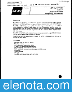 Sanyo LC7152 datasheet
