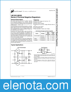 National Semiconductor LM120 datasheet