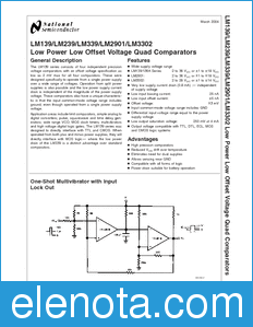 National Semiconductor LM139 datasheet