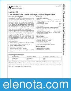 National Semiconductor LM2901EP datasheet