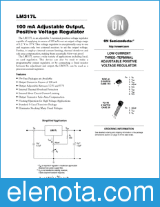 ON Semiconductor LM317L datasheet