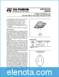 SGS-THOMSON LM338 datasheet