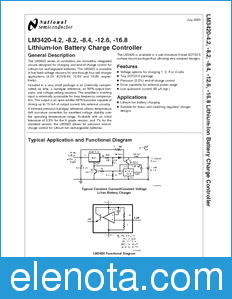 National Semiconductor LM3420-4.2 datasheet