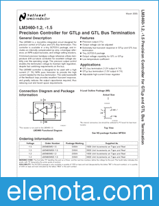National Semiconductor LM3460-1.2 datasheet