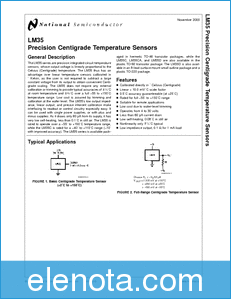 National Semiconductor LM35DZ datasheet