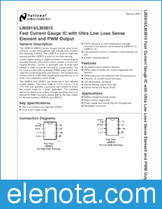 National Semiconductor LM3814 datasheet