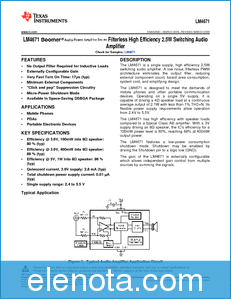 Texas Instruments LM4671 datasheet