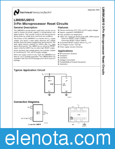 National Semiconductor LM809 datasheet
