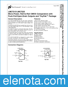 National Semiconductor LMC7215 datasheet