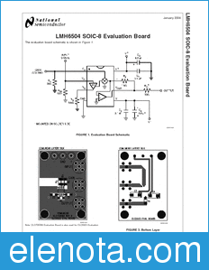 National Semiconductor LMH6504-MISC datasheet