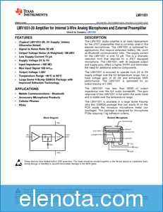 Texas Instruments LMV1031 datasheet