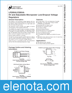 National Semiconductor LP2954 datasheet