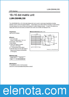 Rohm LUM-256HML350 datasheet
