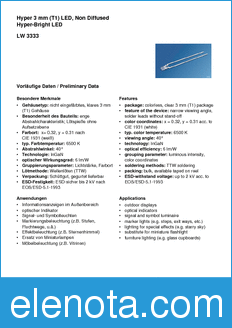 Infineon LW3333-T2V1-1 datasheet