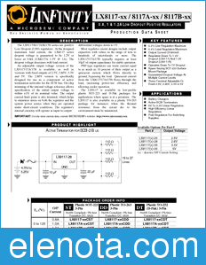 Linfinity Microelectronics LX8117-xxCST datasheet