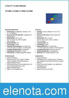 Infineon LY5360-J datasheet