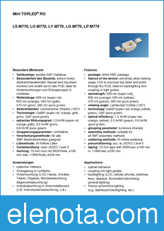 Infineon LYM770-J1K1-1 datasheet