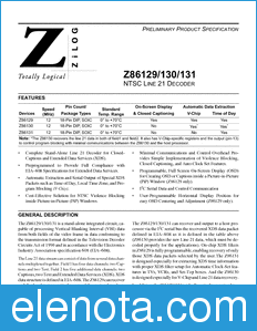 Zilog Line datasheet